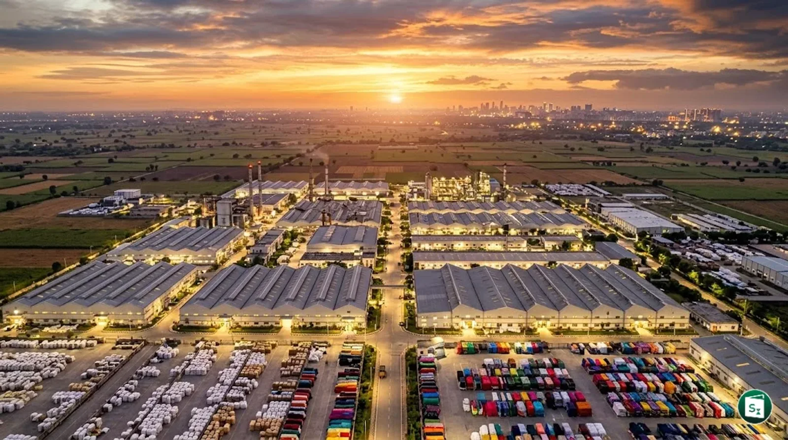 A vibrant display of traditional and modern Indian textiles representing market growth.