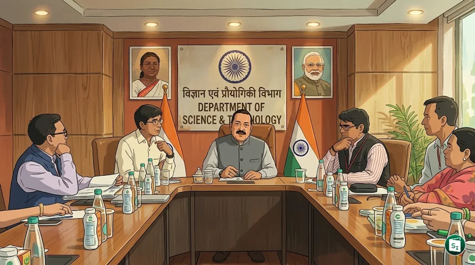 Concept illustration of SARAL AI and MAHA Leapfrog initiatives