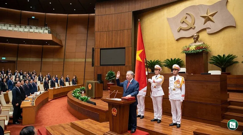 To Lam, the General Secretary of the Communist Party of Vietnam and the newly elected State President.